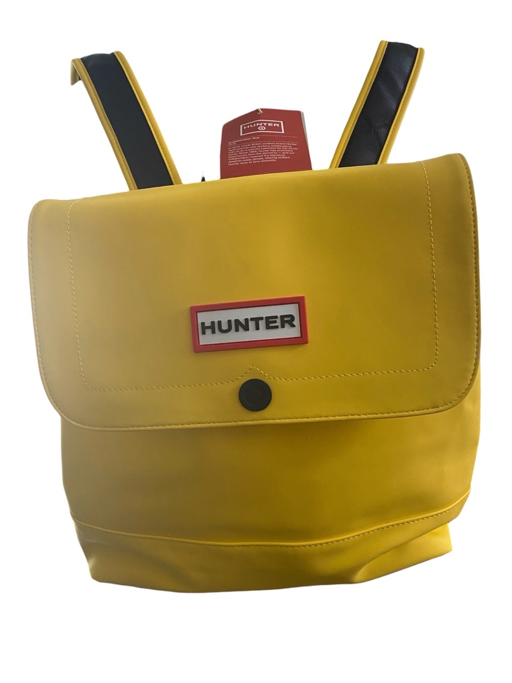 Hunter Vegan 20th Anniversary Yellow & Black Backpack NWT